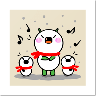 Snowman monster Lumi 2 Posters and Art